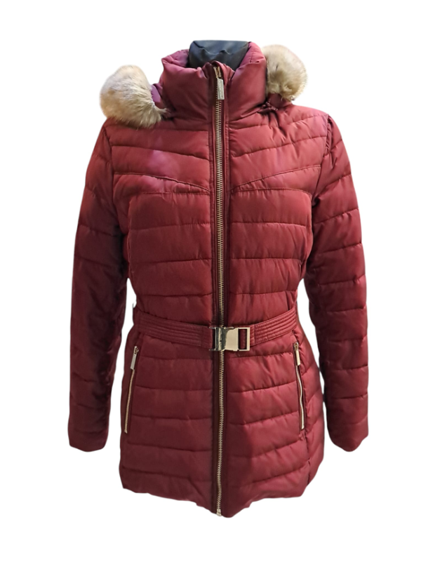 HUGO BOSS · Abrigo con cinturón y capucha. Talla L