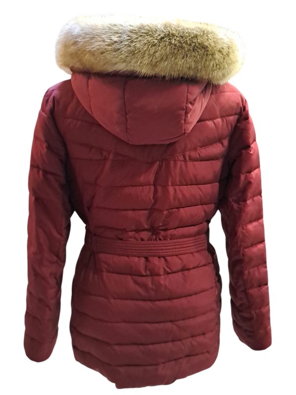 HUGO BOSS · Abrigo con cinturón y capucha. Talla L - Imagen 3
