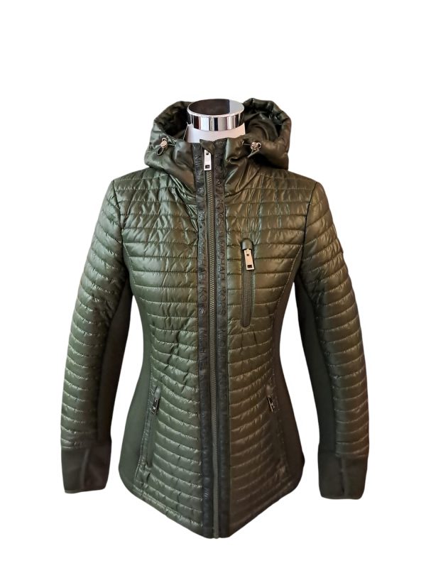MICHAEL KORS · Abrigo acolchado largo con capucha. Talla XS