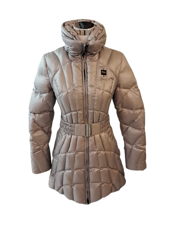 BLAUER · Abrigo con cinturón. Talla M.