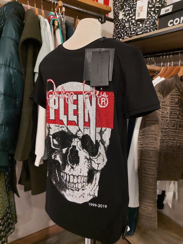 PHILIPH PLEIN. Camiseta en color negra estampada. - Imagen 3