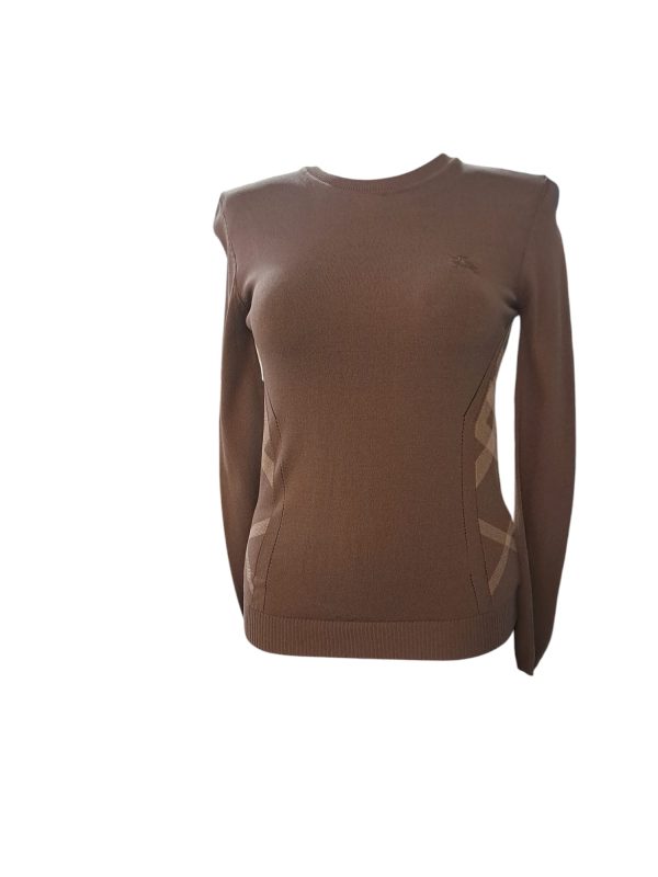 BURBERRY. Jersey en color marrón.